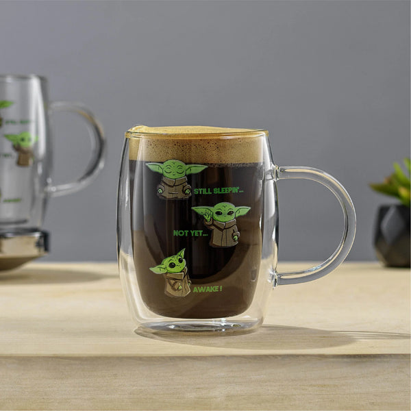 Awake! Grogu Coffee Mug Double Wall Mug (Set of 2 )